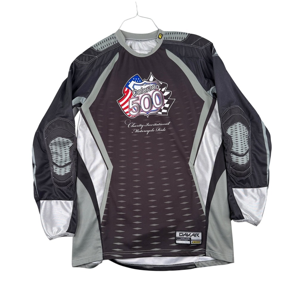 Klim Dakar XC Jersey‎ Mens Small Long Sleeve Padded Motorcycle Ride OFF Road